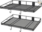 2 Pack Garage Wall Shelf, Garage Wall Mounted Shelving, Heavy Duty Floating by Riciakik