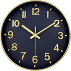 Wall Clocks Battery Operated, 12Inch Non Ticking Digital Wall Clock, Silent by MABPEDO