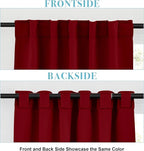 RYB HOME Decorative Room Darkening Curtains, Large Window Curtain Set - Image 3