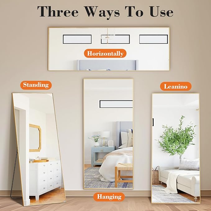 DUMOS Full Length Mirror 24"x 65" - Image 6