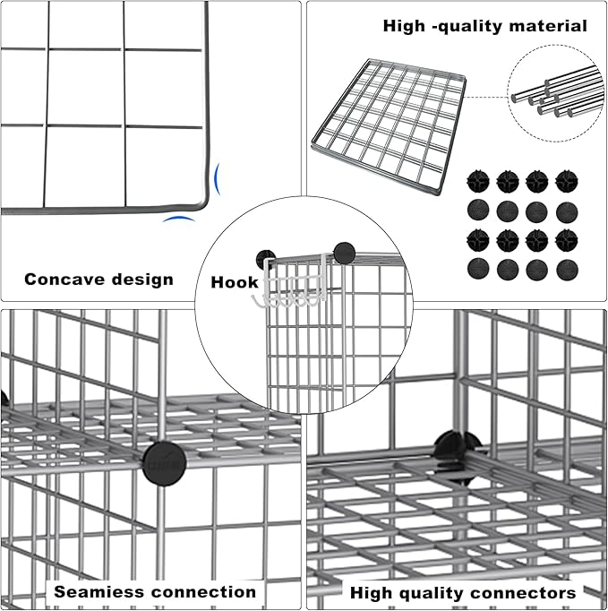 C&AHOME Wire Cube Storage, 8 - Image 8