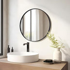 Fabuday Black Circle Mirror for Wall Decor 18 Inch - Image 4
