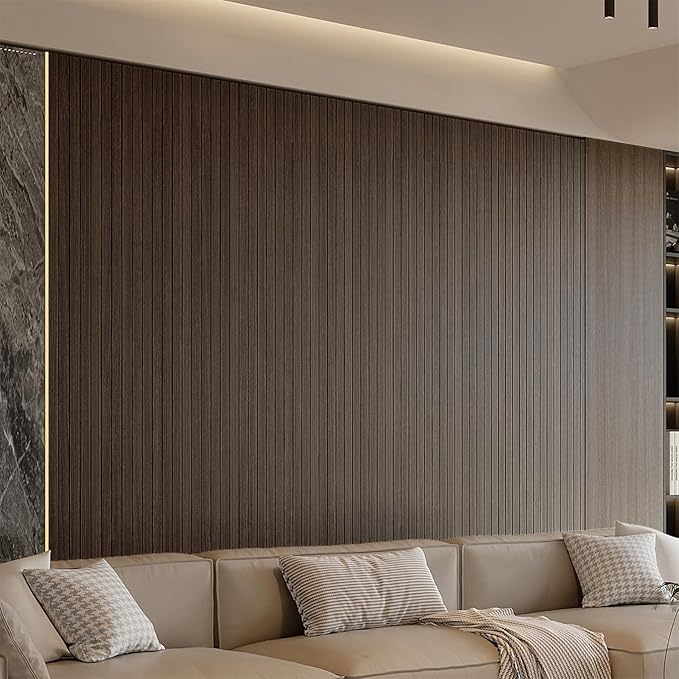 YU LI 3DH Peel and Stick PVC Slat Wall Panel 118"x15.75" Self-Adhesive Thick - Image 2