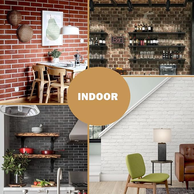 100 Red Faux Brick Wall Tiles, Inorganic Minerals, 3D Thin Brick Veneers - Image 4