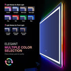 LOAAO 60”X30“ RGB LED Bathroom Mirror - Image 3