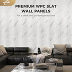 OUZUGIE WPC Acoustic Slat Wall Paneling, Living Room, TV Background, Study Room - Image 2