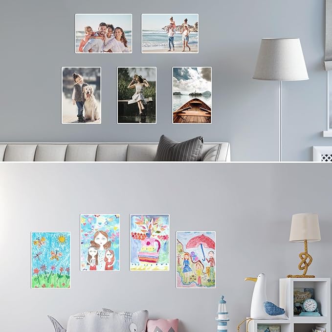 EHWINE 8 Pack 11x17 Wall Mount Acrylic Sign Holder, Wall Signs Photo Menu Flyer - Image 8