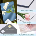 JUNEBRUSHS 4 Pack Self Adhesive Acrylic Mirror, 4X 6 Inch Mirror Tiles - Image 4