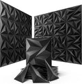 Sonicism Wall Panels Upgrade 32 Pack, 0.7”x11.8”x11.8”Pyramid 3D Wall Panels by Sonicism