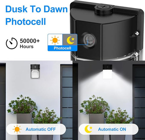 30W LED Wall Pack Light, Dusk to Dawn Outdoor Lighting Sensor, LED Outdoor Wall - Image 2