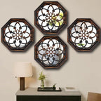 ZOLAPI 2-Piece Octagon Wall-Mounted Mirrors, Vintage Farmhouse Mirror - Image 5