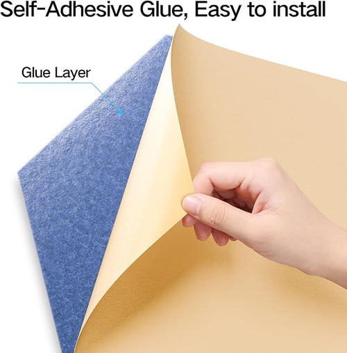 22 Pack Self-adhesive Acoustic Panels 12" X 10" X 0.4" - Image 2