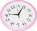Bernhard Products Light Pink Wall Clock Silent Non Ticking - Image 5