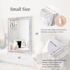 AAZZKANG Mirrors for Wall Rustic Wood Framed Hanging Mirror Decorative for - Image 2