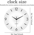 XFM White Wall Clocks Battery Operated - Image 6