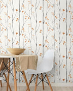 Timeet Floral Wallpaper Peel and Stick Wallpaper Boho 16.14"x393.7" Flower - Image 6