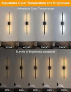 Battery Operated Wall Sconces Set of 2: 10000mAh Rechargeable Wall Lights - Image 6