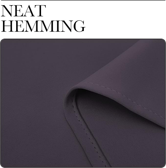 NICETOWN Greyish Purple Blackout Curtains 84 inches Length - Image 6