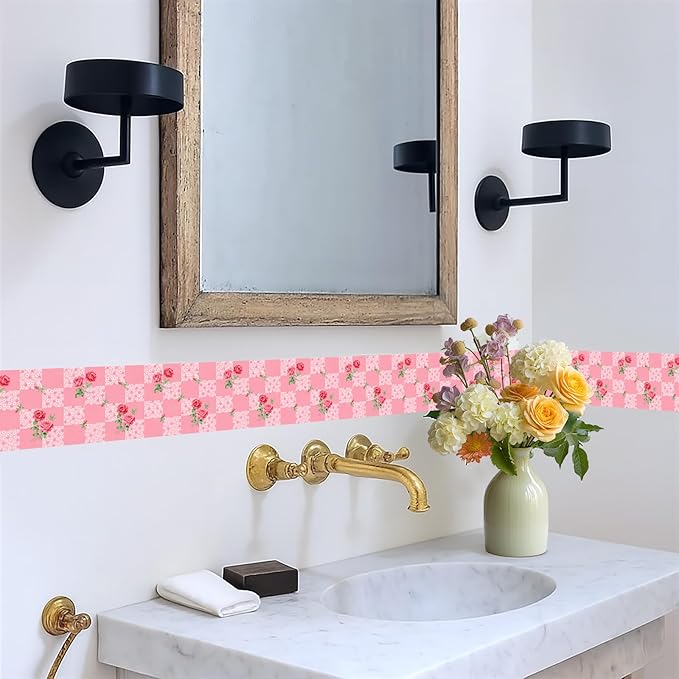 Pink Polka Dot Wallpaper Border 196x4 Inch Peel and Stick Wall Border Removable - Image 5