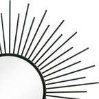 3 Pack Metal Mirrors for Wall Sunburst Wall Mirrors Home Décor Decorative - Image 2