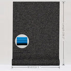SHUFA Black Brown Cotton-Like Textured Grasscloth Wallpaper Matte Thick Real - Image 9