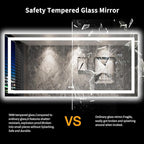 LOAAO 84"X40" LED Bathroom Mirror - Image 8
