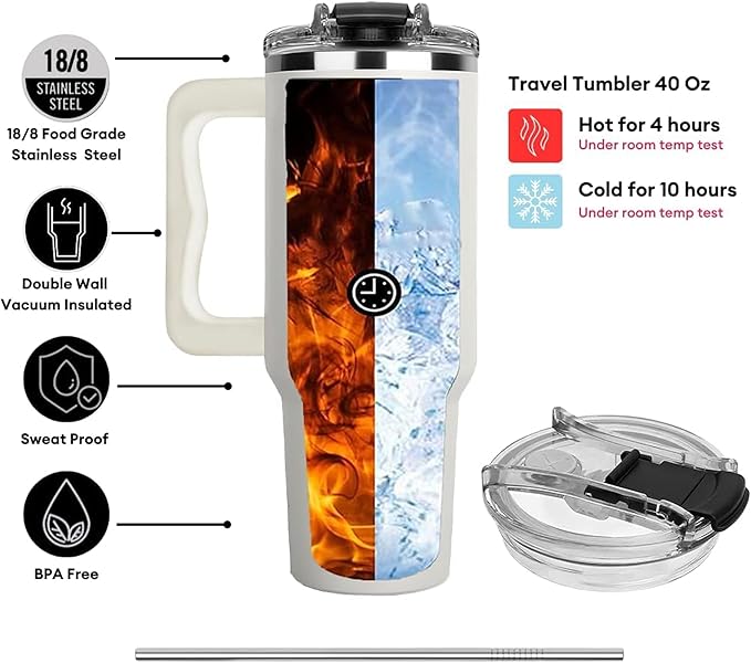 WAZONE Personalized Raccoon Coffee Tumbler Stainless Steel Tumblers With Lid 40oz Insulated Cups Custom Name Birthday Christmas Thanksgiving Gifts For Raccoons Lovers Friends Besties Sisters