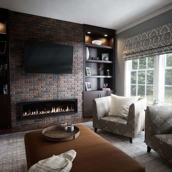 EverStone Aged Brick Faux Brick Panel, 46 7/8"W x 27"H x 1 1/4"D, Clay Creek - Image 11