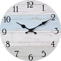 KECYET Wall Clock 8 Inch Silent Non-Ticking Coastal Beach Style Wall Clocks by KECYETWALLCLOCK