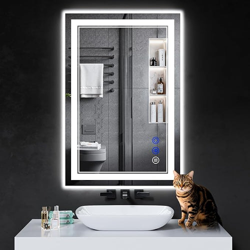 36"x24" LED Bathroom Mirror by INFINIGLASS