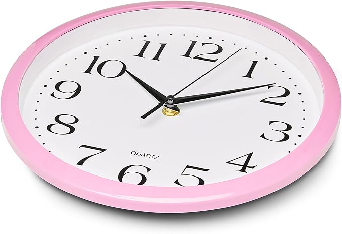 Bernhard Products Light Pink Wall Clock Silent Non Ticking - Image 4