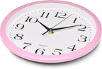 Bernhard Products Light Pink Wall Clock Silent Non Ticking - Image 4