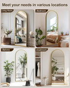 59"x16" Floor Mirror Full Length, Arched Full Length Mirror - Image 7