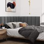 IFNOW Wall Mounted Upholstered Headboard Queen, 3D Peel and Stick Soundproof - Image 4