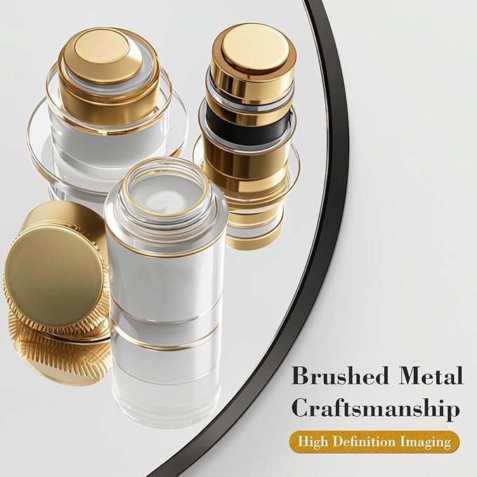 NEWBULIG Round Wall Mirror, 30 Inch Bathroom Mirrors - Image 6