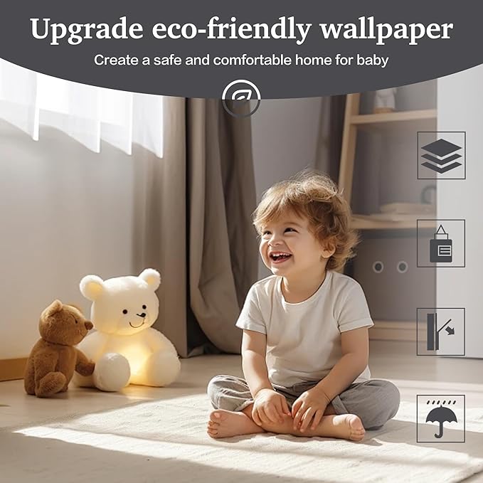Dimoon 17.7''x393'' Peel and Stick Wallpaper Grey Contact Paper - Image 2