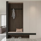 Yutianli PVC Slat Wall Panel Peel and Stick 118"x 15.7" Faux Wood Slat Panel - Image 4