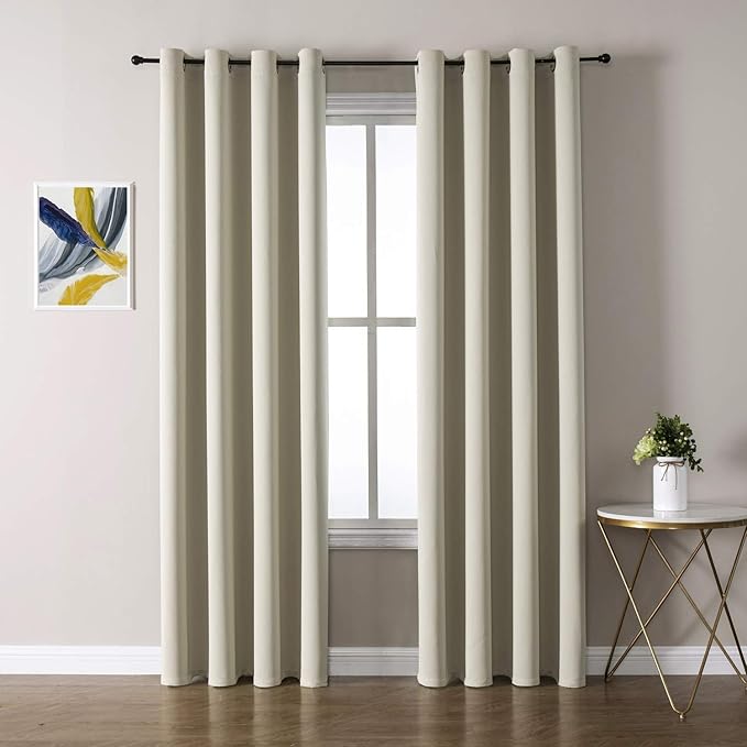 ChrisDowa Room Darkening Curtains 102 Inches Long 2 Panels Set by ChrisDowa
