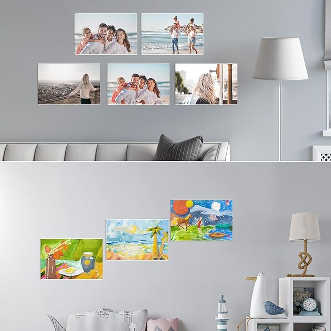 EHWINE 4 Pack 11x17 Wall Mount Acrylic Sign Holder, Horizontal Wall Signs Photo - Image 8