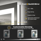 Briivue 20x28 Inch LED Bathroom Mirror - Image 3