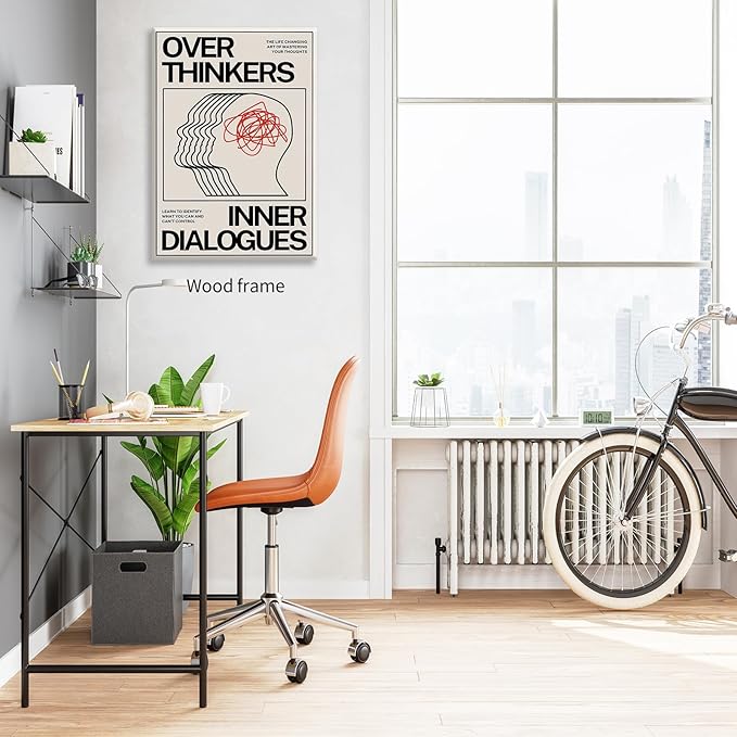 Maximalist Vintage Mental Health Posters Retro Unique Eclectic Wall Art 12x16 - Image 6