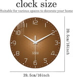 XNM Large Wall Clocks Battery Operated 16 Inch Modern Glass Wall Clock - Image 3