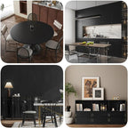 Abyssaly Black Wood Wallpaper 15.7 Inch X 118 Inch Peel and Stick Paper - Image 5