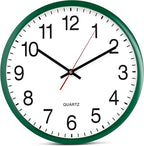Bernhard Products Hunter Green Wall Clock, Silent Non Ticking by BernhardProducts
