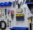 Wall Control 30-P-3232G Gray Metal Pegboard Pack - Image 7
