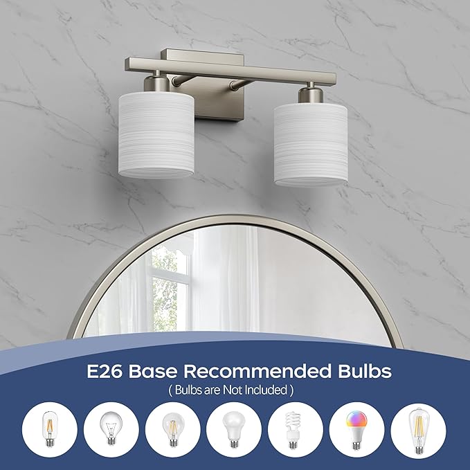PARTPHONER Bathroom Light Fixtures, Bathroom Lighting Fixtures Over Mirror - Image 4