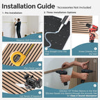 AKUMAX 4 Pack Acoustic Panels, Wood Slat - Image 8