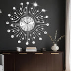 SIN&MI Large Wall Clock for Living Room Decor Non-Ticking Quiet Metal Quartz - Image 7