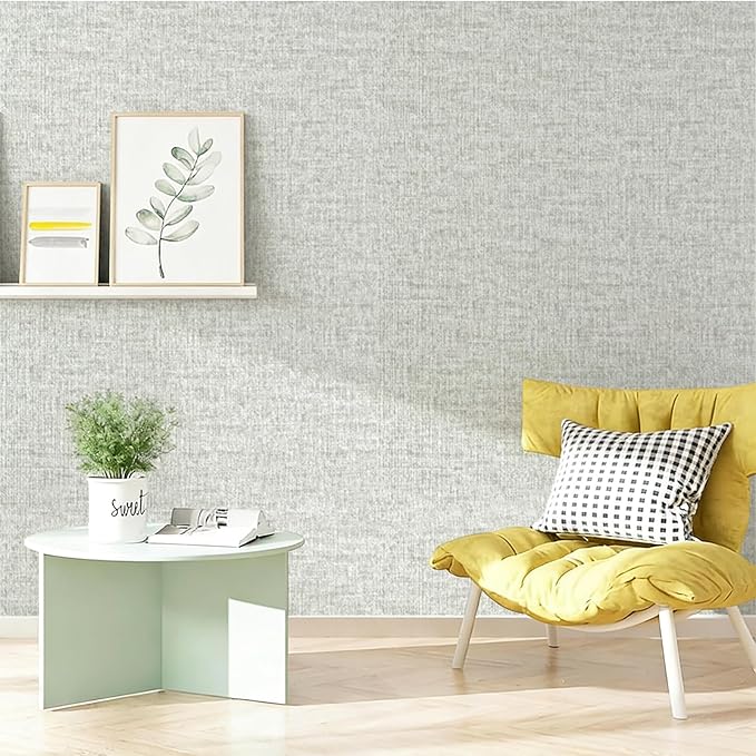 Grasscloth Peel and Stick Wallpaper, Waterproof Self Adhesive Removable Vinyl - Image 5