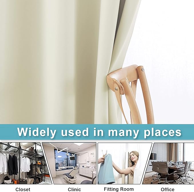 RYB HOME Blackout Divider Curtains - Image 5